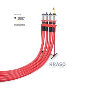 Sistem introducere multiple racorduri utilitati prin fundatie KRASO