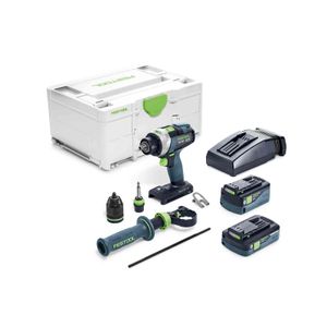 Masina de gaurit cu percutie cu acumulator FESTOOL QUADRIVE TPC 18/4 5.2/4.0 I-Plus